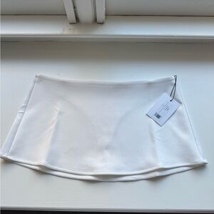 White Micro Mini Stretch Skirt Size Small